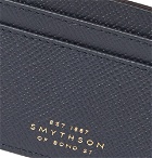 Kingsman - Smythson Panama Cross-Grain Leather Cardholder - Navy