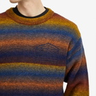 Aries Men's Boucle Space Dye Crew Knit Sweatshirt in Multi