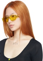 Versace Yellow Rectangular Sunglasses