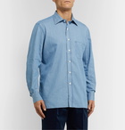 Rubinacci - Cotton-Chambray Shirt - Blue