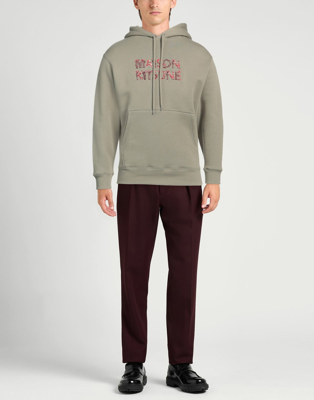 Maison Kitsuné Mens Sweatshirt in Sage green