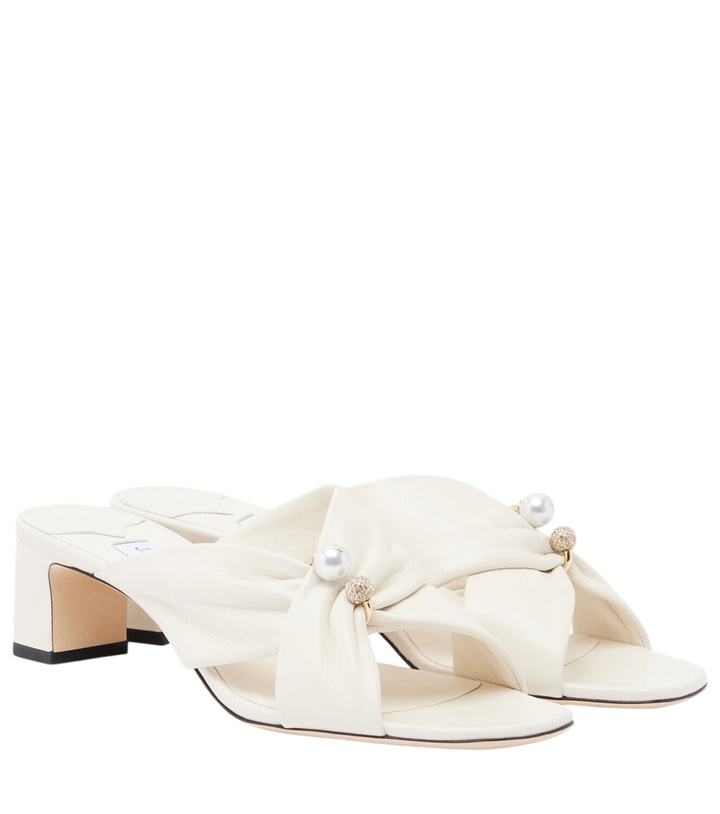 Photo: Jimmy Choo Rafi embellished leather mules