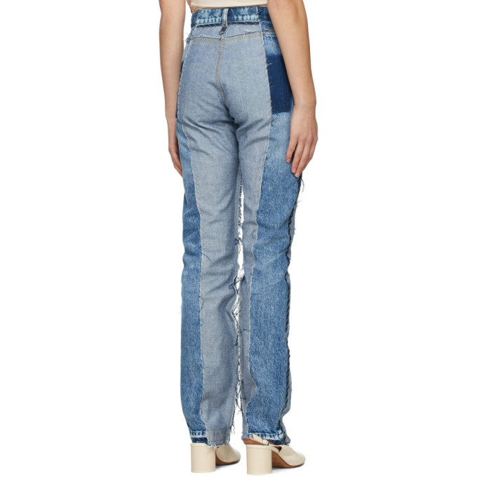 Maison Margiela Blue Recycled Spliced Jeans Maison Margiela