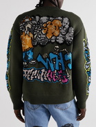 Off-White - Jacquard-Knit Sweater - Green