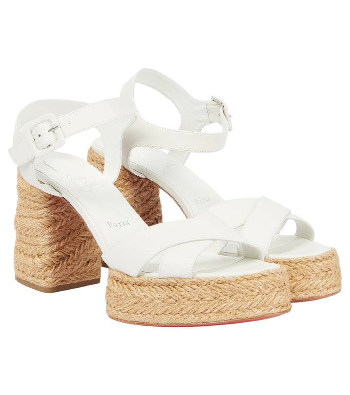 Photo: Christian Louboutin Calakala 70 leather espadrilles