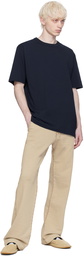 Dries Van Noten Navy Dropped Shoulders T-Shirt