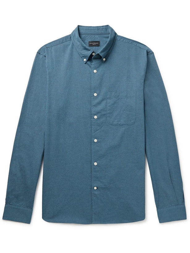 Photo: Club Monaco - Button-Down Collar Cotton-Twill Shirt - Blue