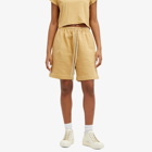 Rick Owens DRKSHDW Women's Longline Boxer Shorts in Mustard