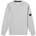 C.P. Company Men's Arm Lens Crew Sweat in Grey Melange