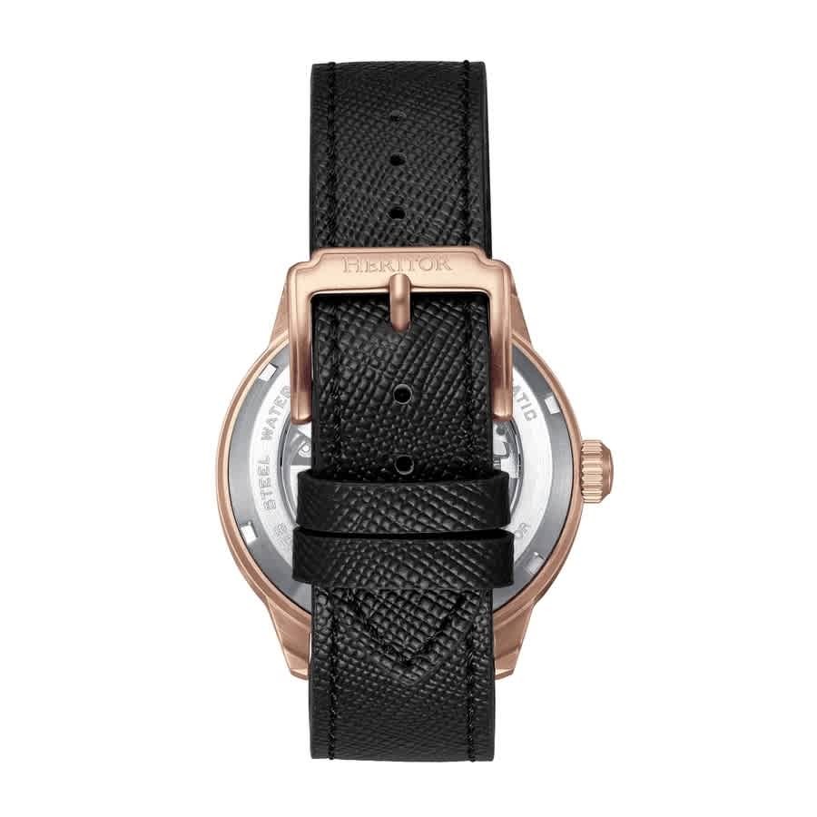 Heritor Argento Automatic Black Dial Mens Watch HERHS3804