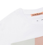 Acne Studios - Daniel Silver Embroidered Printed Cotton-Jersey T-Shirt - White