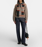 JW Anderson Embroidered high-rise straight jeans