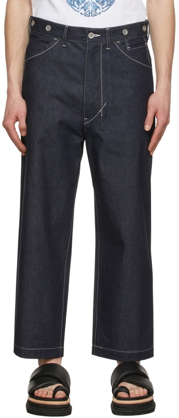 Photo: Junya Watanabe Indigo Button Jeans