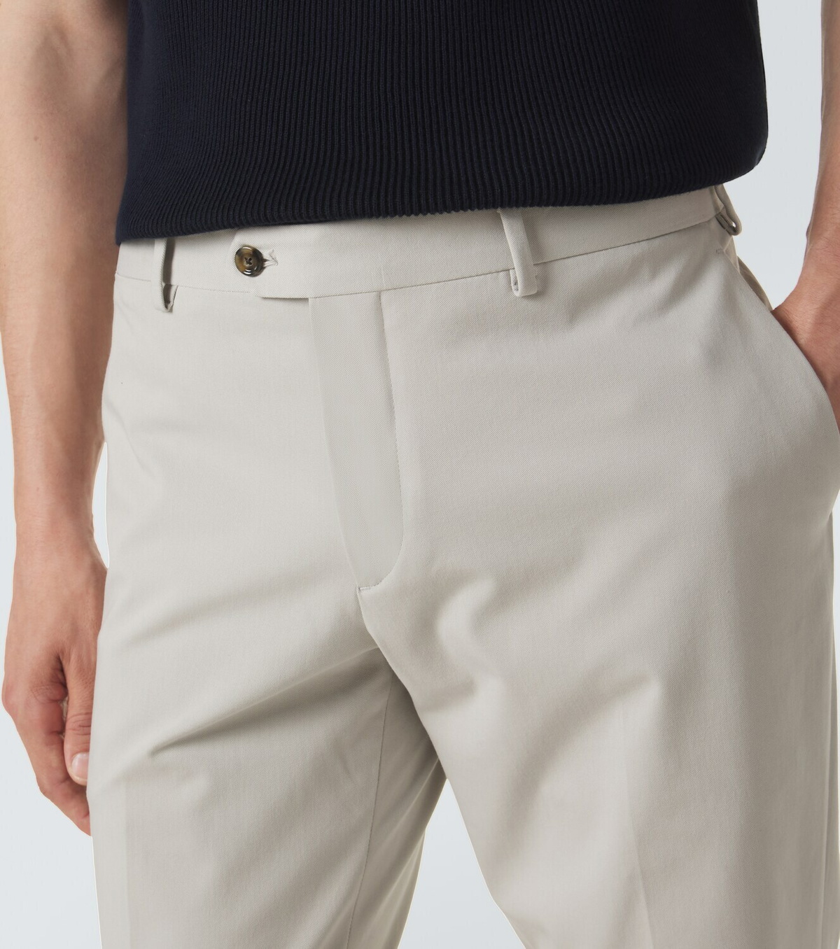 Lardini Cotton-blend slim pants