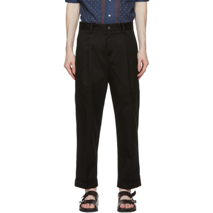 Photo: PRESIDENTs SSENSE Exclusive Black Gabardine Chino Squad Trousers