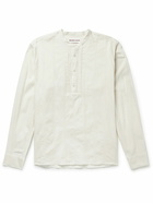 Orlebar Brown - Hemlock Grandad-Collar Cotton-Voile Half-Placket Shirt - White