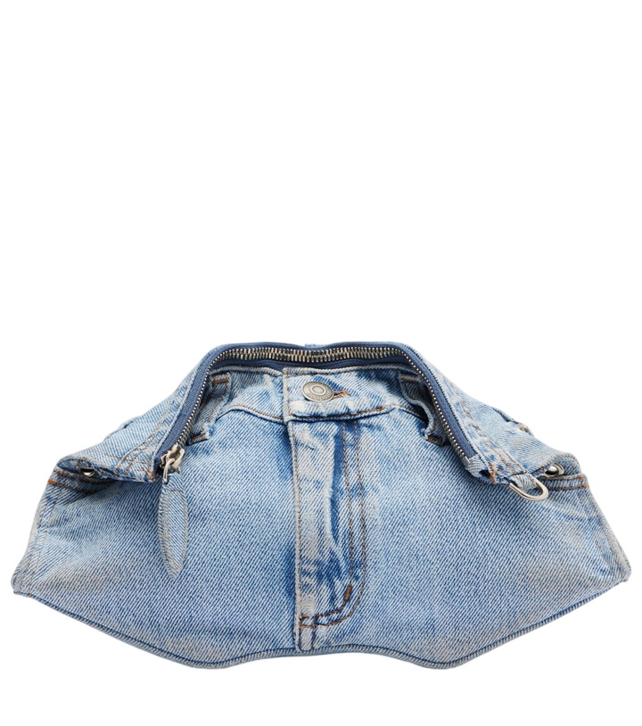 Photo: McQueen Manta Small denim shoulder bag