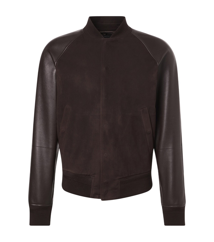 Photo: Tom Ford Leather and suede bomber jacket