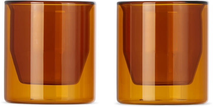 Photo: YIELD Brown Double Wall Glasses Set, 6 oz