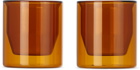 YIELD Brown Double Wall Glasses Set, 6 oz