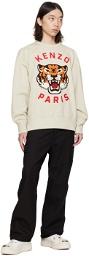Kenzo Gray Kenzo Paris Lucky Tiger Sweatshirt