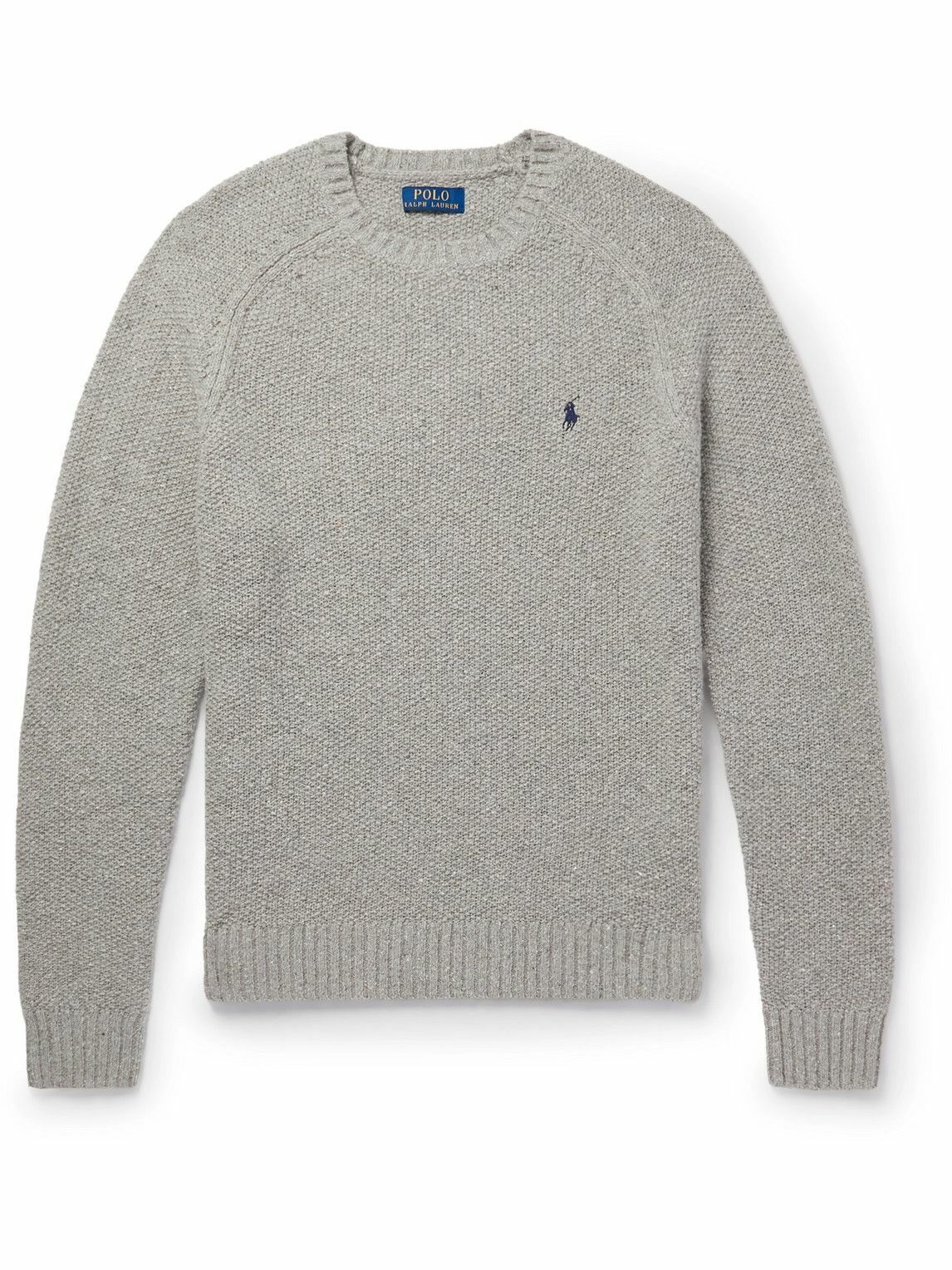 Polo Ralph Lauren - Logo-Embroidered Recycled Knitted Sweater - Gray ...