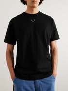 READYMADE - Embroidered Printed Cotton-Jersey T-Shirt - Black