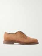 Brunello Cucinelli - Suede Derby Shoes - Brown