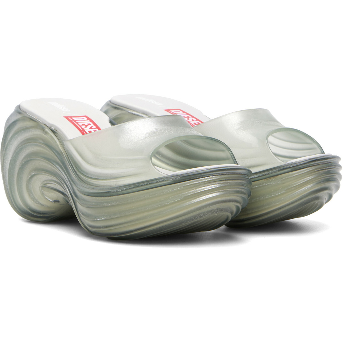 Diesel Transparent Melissa Edition Platform Mule Sandals