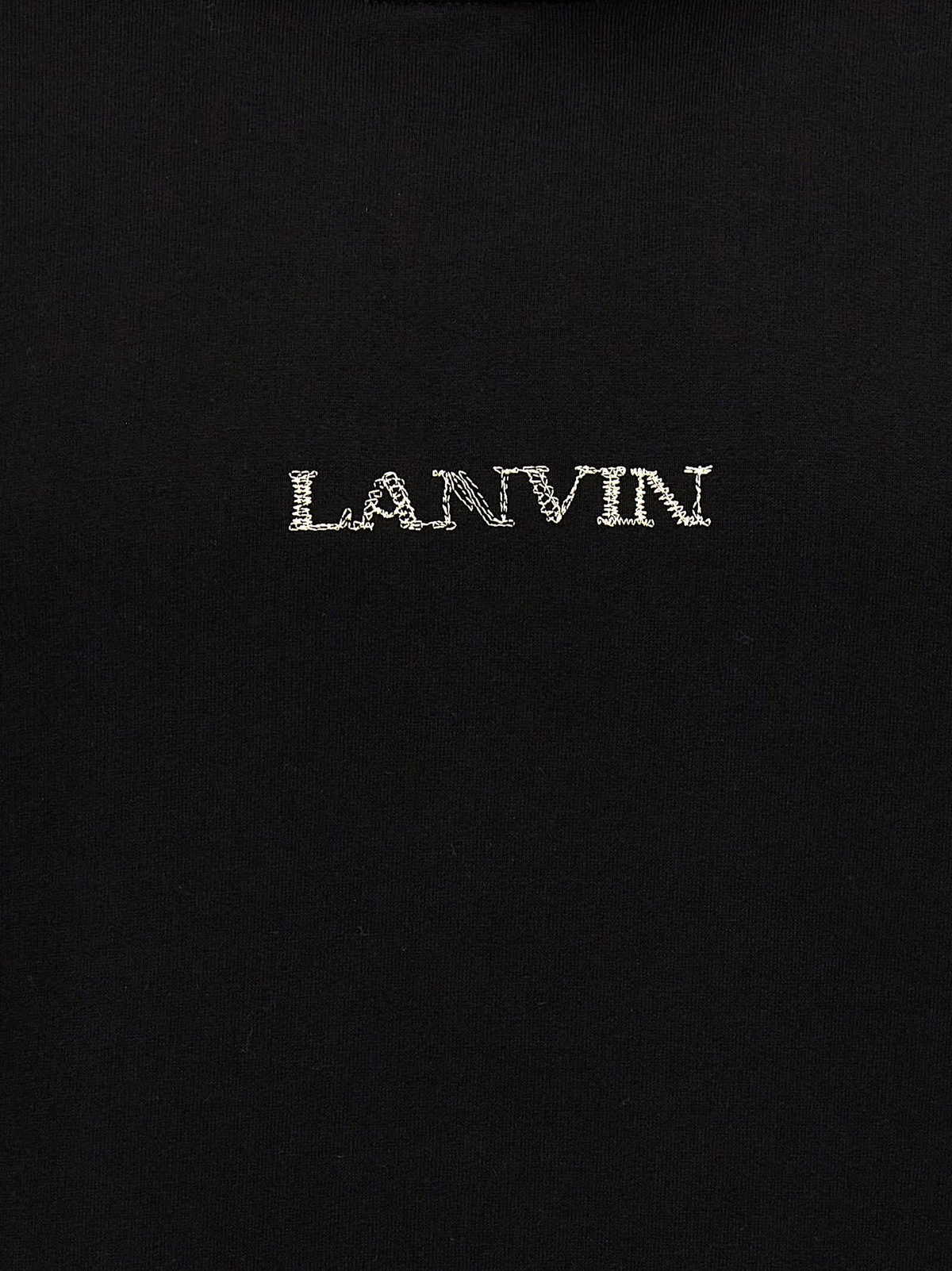 Lanvin Logo Embroidery Hoodie