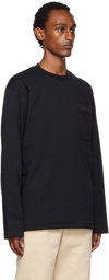Jacquemus Black Le Papier 'Le T-Shirt Bricciola' Long Sleeve T-Shirt