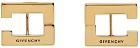 Givenchy Gold Square Earrings