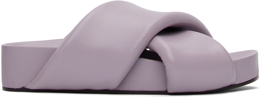 Photo: Jil Sander Purple Padded Slides