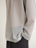 Needles - U-Neck Raschel Lace T-Shirt - Gray