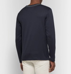 Incotex - nanamica Slim-Fit COOLMAX Cotton-Blend Jersey T-Shirt - Midnight blue