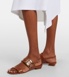 Roger Vivier Belle Vivier leather slingback sandals