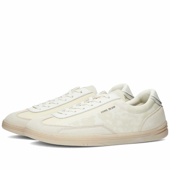 Photo: Stone Island Men's Music Sneakers in Ivory