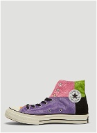 Patchwork High Chuck Taylor 1970s All Star Sneakers in Purple