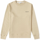 Norse Projects Men's Vagn Logo Crew Sweat in Oyster White