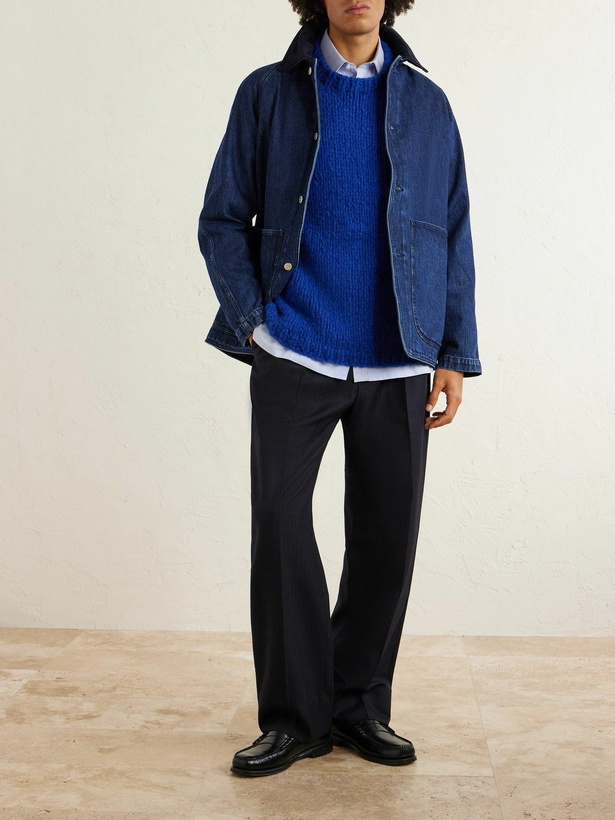 Photo: Gabriela Hearst - Lawrence Welfat Cashmere Sweater - Blue