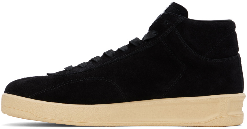 Jil Sander Black Fabric High Top Sneakers main image 0