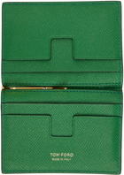 TOM FORD Green Folding Card Holder