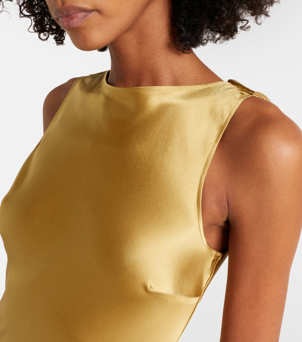 Nina Ricci Open-back satin gown