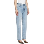 TOTEME Blue Twisted Seam Full Length Jeans