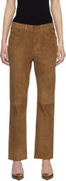 TOM FORD Tan Full Grain Lamb Suede Pants