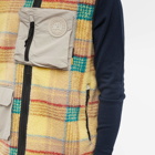 Canada Goose Men's & NBA Collection with UNION Legion Fleece Vest in Legacy Tartan Gold