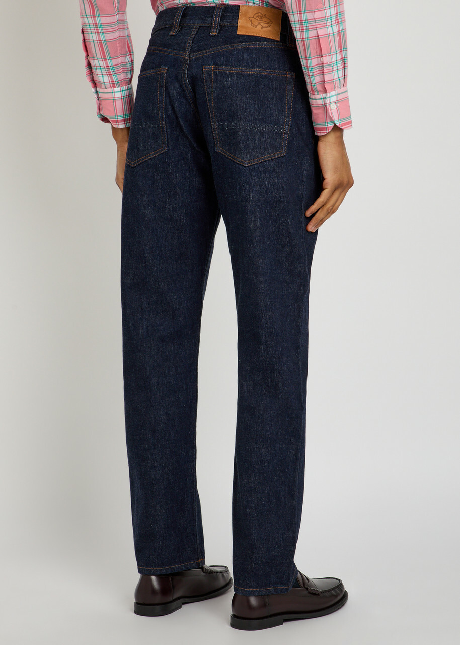 Drake's Straight-leg Denim Jeans Indigo
