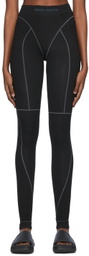 Heron Preston Black Nylon Sports Leggings