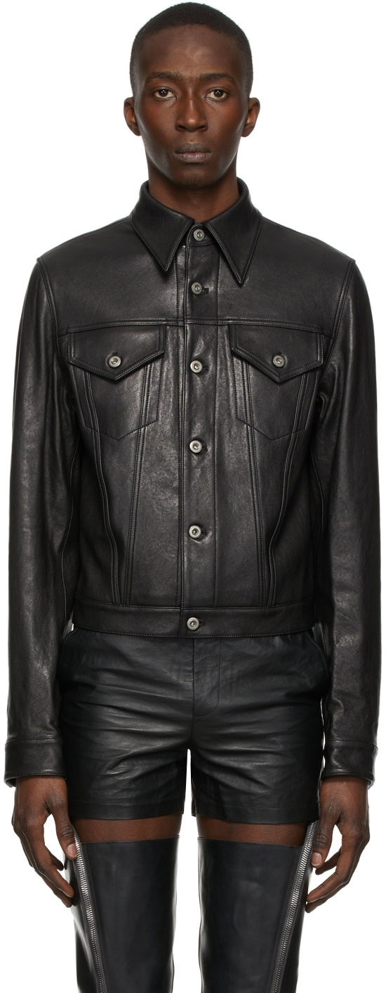 Trucker sale leather jacket