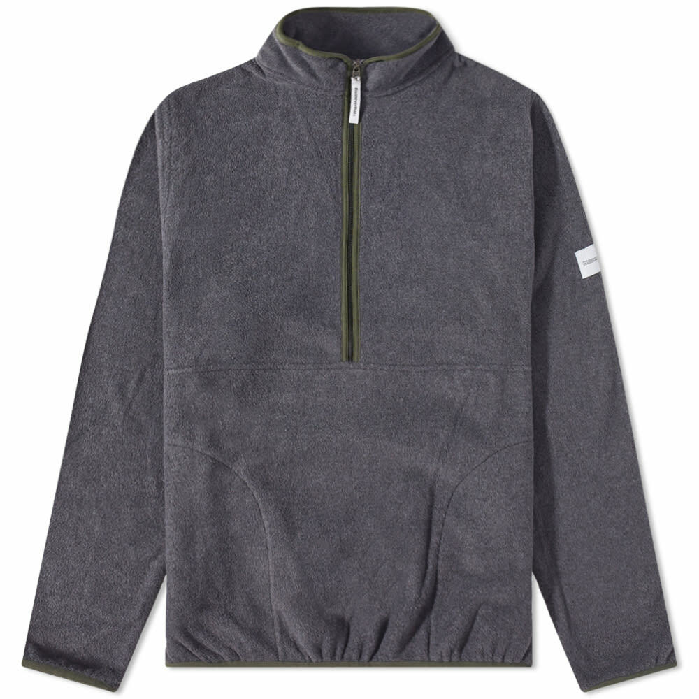 thisisneverthat Men's Half Zip Fleece Pullover in Charcoal